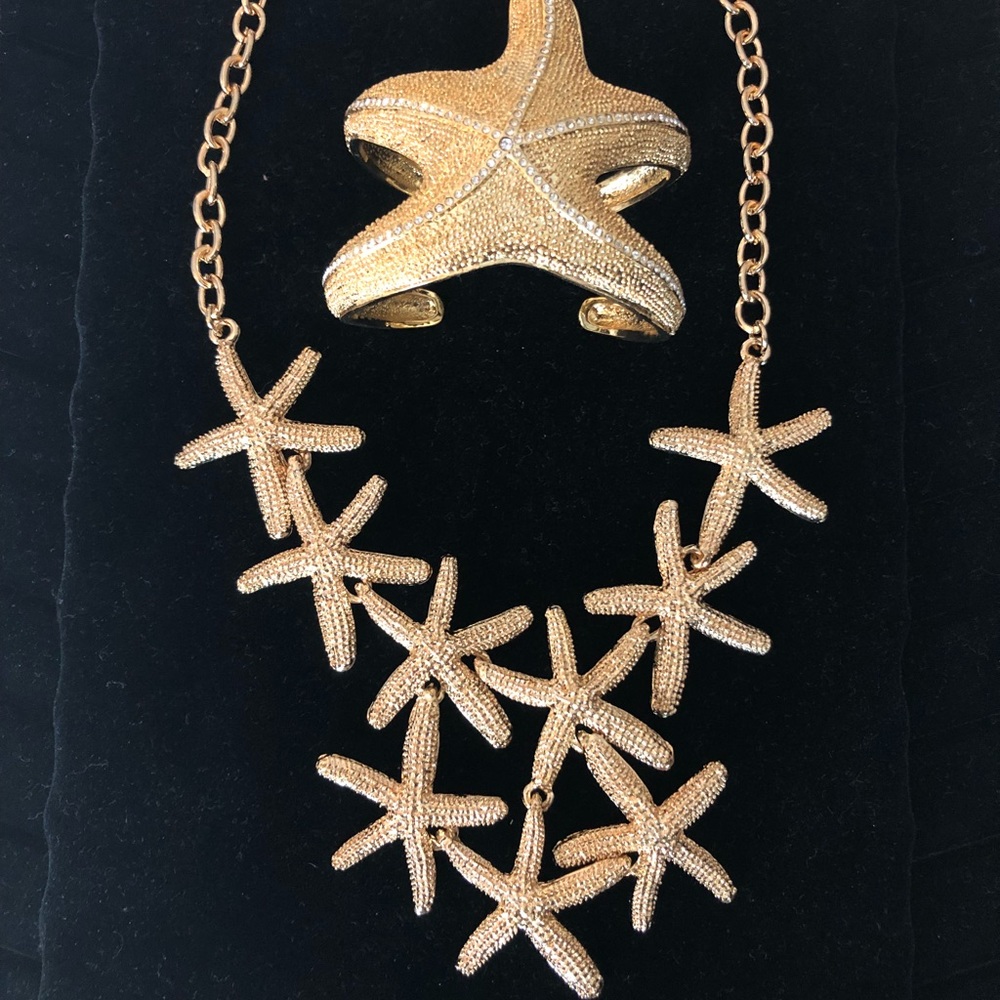 (SOLD) Starfish Statement necklace